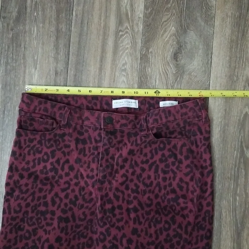 Social Standard by Sanctuary Leopard Ankle Skinny Size 14 - Picture 6 of 8